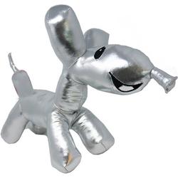 Ballooneez Hond (Zilver) Pluche Knuffel 35 cm {Balloon Dog Plush Toy | Speelgoed knuffeldier knuffelpop voor kinderen jongens meisjes | ballon honden hondje puppy knuffeltje}